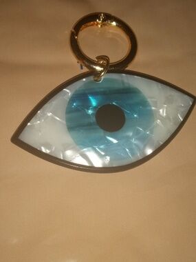 IRIDESCENT EVIL EYE KEY FOB